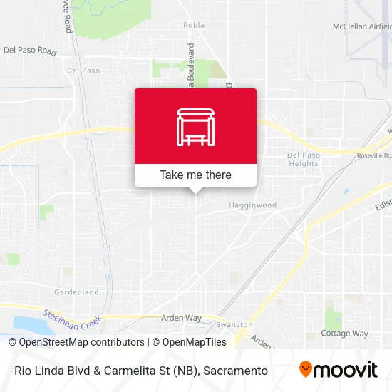 Mapa de Rio Linda Blvd & Carmelita St (NB)