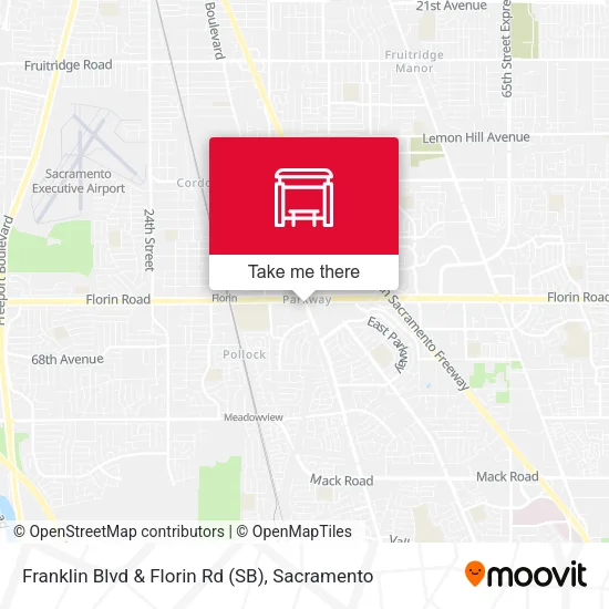 Mapa de Franklin Blvd & Florin Rd (SB)
