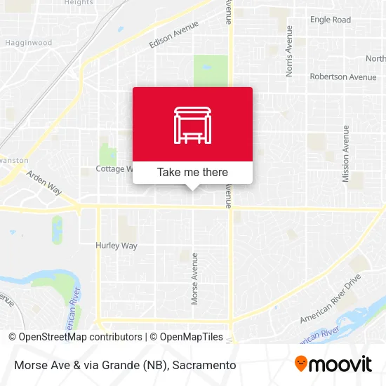 Mapa de Morse Ave & via Grande (NB)