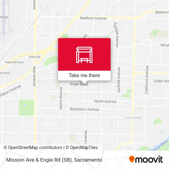 Mapa de Mission Ave & Engle Rd (SB)