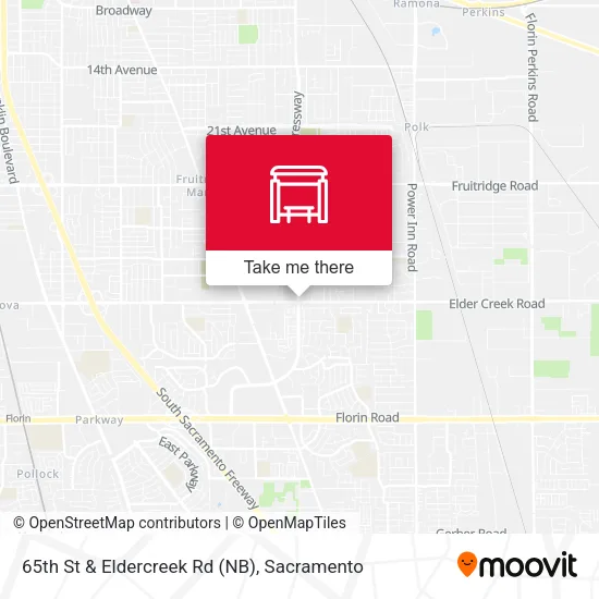 Mapa de 65th St & Eldercreek Rd (NB)