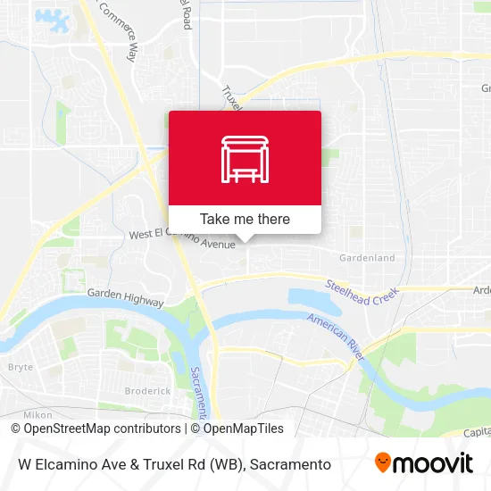 Mapa de W Elcamino Ave & Truxel Rd (WB)