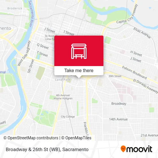 Mapa de Broadway & 26th St (WB)
