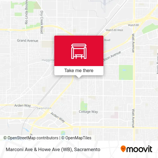Mapa de Marconi Ave & Howe Ave (WB)