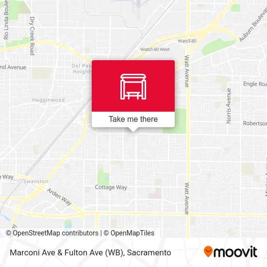 Mapa de Marconi Ave & Fulton Ave (WB)