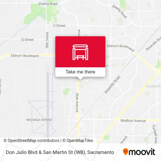 Mapa de Don Julio Blvd & San Martin St (WB)