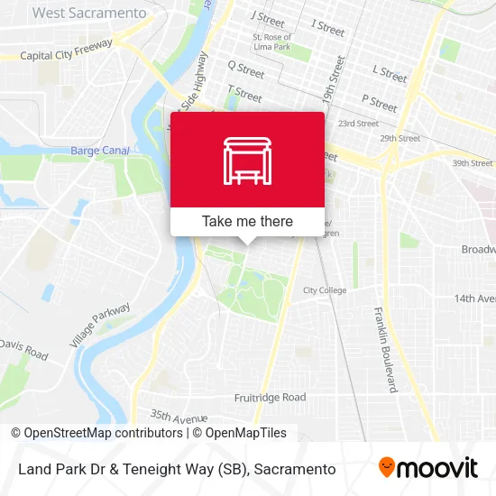 Mapa de Land Park Dr & Teneight Way (SB)