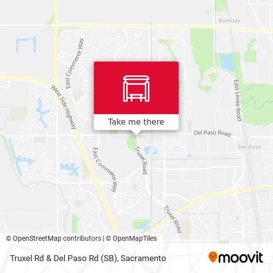 Truxel Rd & Del Paso Rd (SB) map