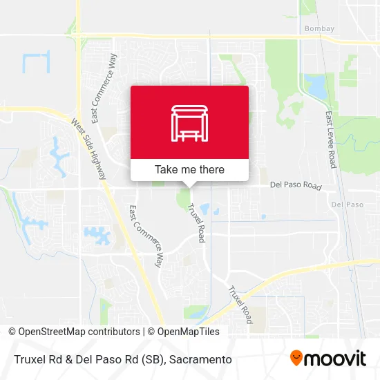 Mapa de Truxel Rd & Del Paso Rd (SB)