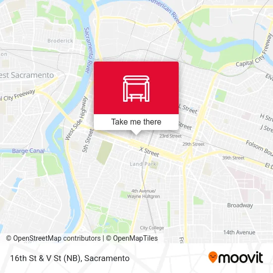 Mapa de 16th St & V St (NB)
