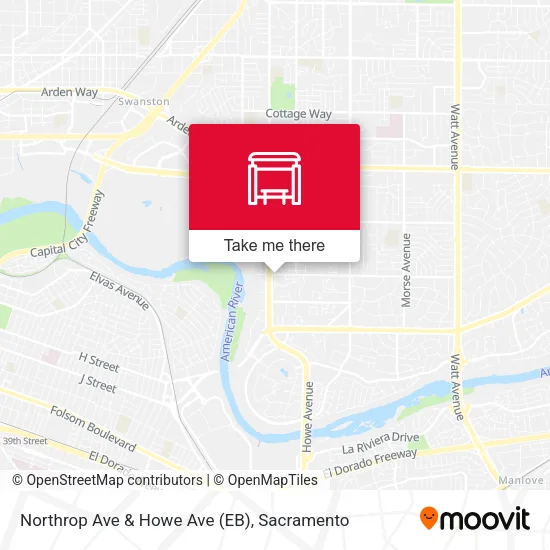 Mapa de Northrop Ave & Howe Ave (EB)