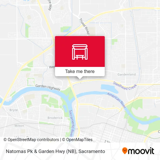 Mapa de Natomas Pk & Garden Hwy (NB)