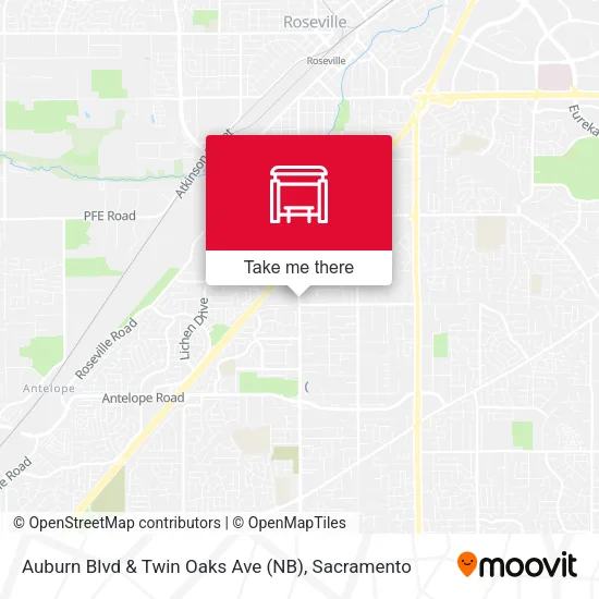 Mapa de Auburn Blvd & Twin Oaks Ave (NB)