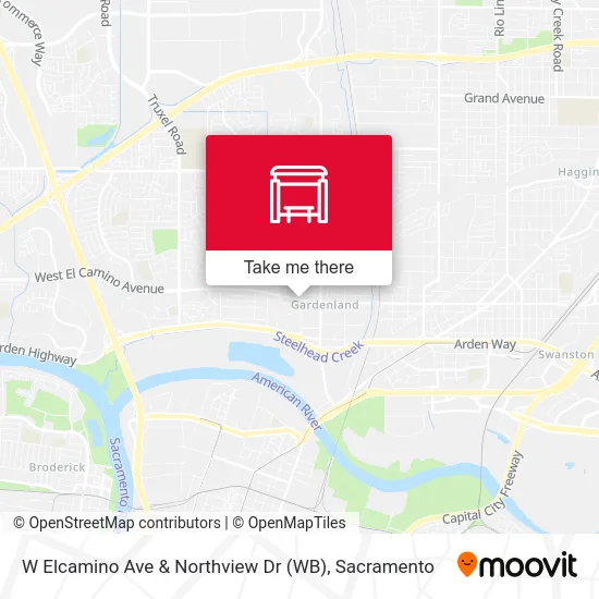 W Elcamino Ave & Northview Dr (WB) map