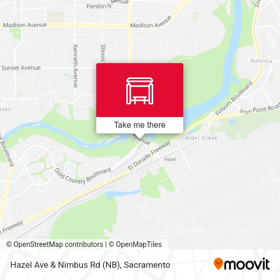 Mapa de Hazel Ave & Nimbus Rd (NB)