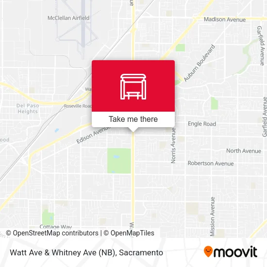 Mapa de Watt Ave & Whitney Ave (NB)