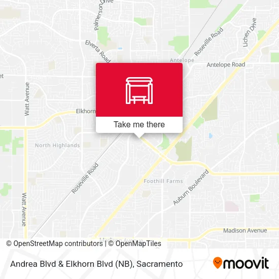 Mapa de Andrea Blvd & Elkhorn Blvd (NB)