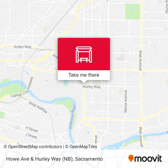 Mapa de Howe Ave & Hurley Way (NB)