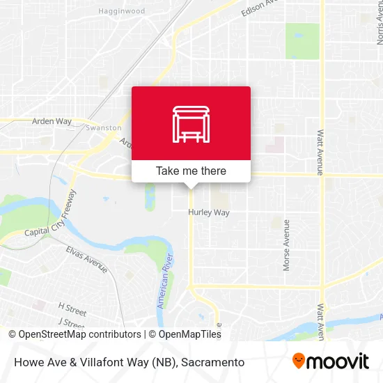 Mapa de Howe Ave & Villafont Way (NB)