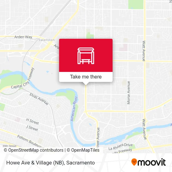 Howe Ave & Village (NB) map