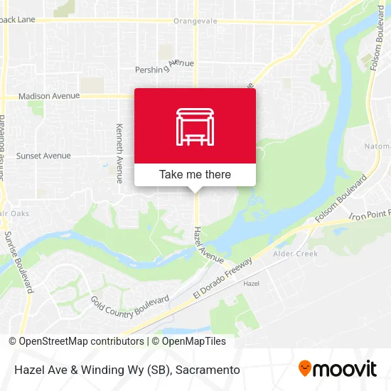 Mapa de Hazel Ave & Winding Wy (SB)