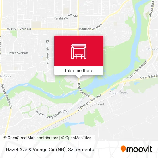 Mapa de Hazel Ave & Visage Cir (NB)