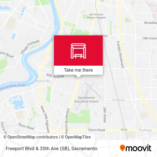 Mapa de Freeport Blvd & 35th Ave (SB)