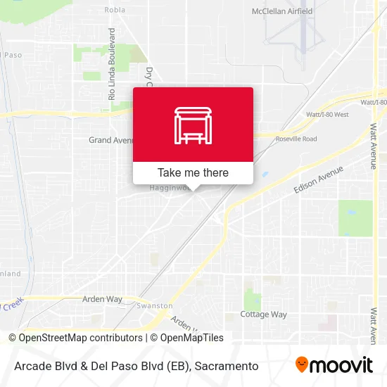 Mapa de Arcade Blvd & Del Paso Blvd (EB)