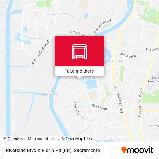 Mapa de Riverside Blvd & Florin Rd (EB)