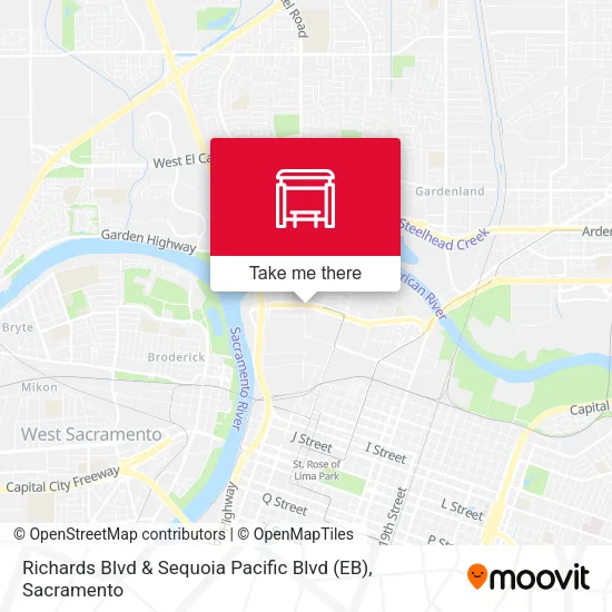 Mapa de Richards Blvd & Sequoia Pacific Blvd (EB)