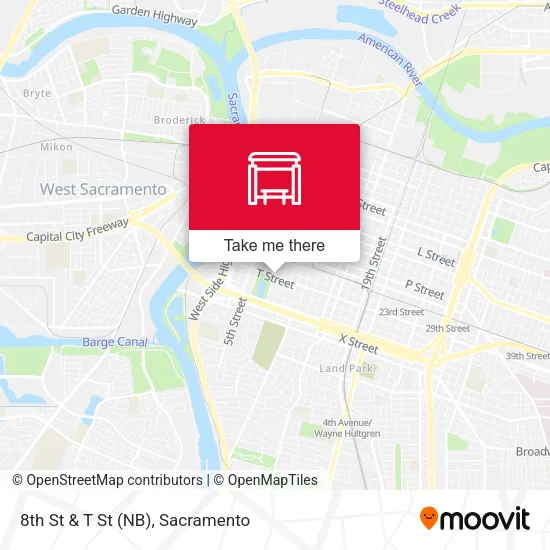 Mapa de 8th St & T St (NB)
