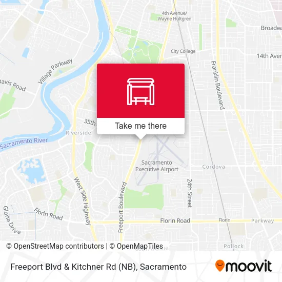 Mapa de Freeport Blvd & Kitchner Rd (NB)