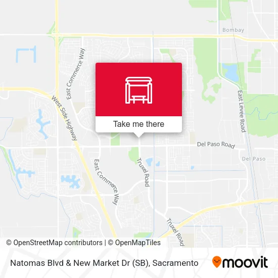 Mapa de Natomas Blvd & New Market Dr (SB)