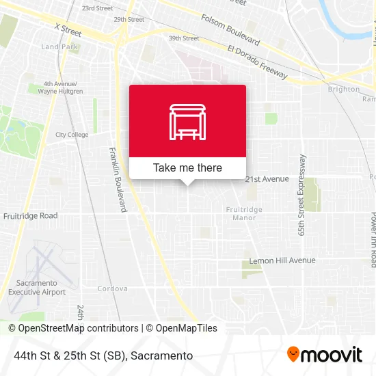 Mapa de 44th St & 25th St (SB)