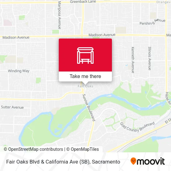 Mapa de Fair Oaks Blvd & California Ave (SB)