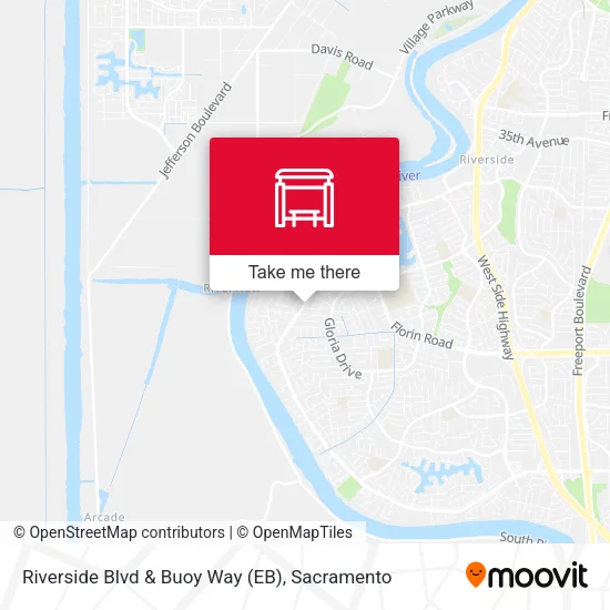 Mapa de Riverside Blvd & Buoy Way (EB)