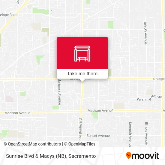 Mapa de Sunrise Blvd & Macys (NB)