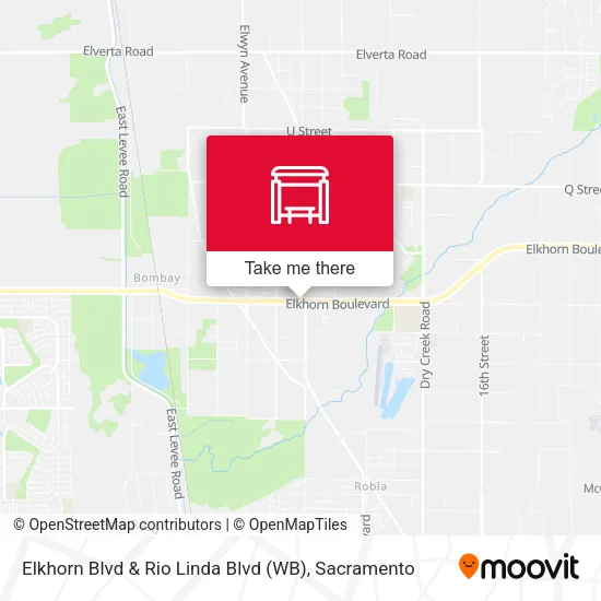 Mapa de Elkhorn Blvd & Rio Linda Blvd (WB)
