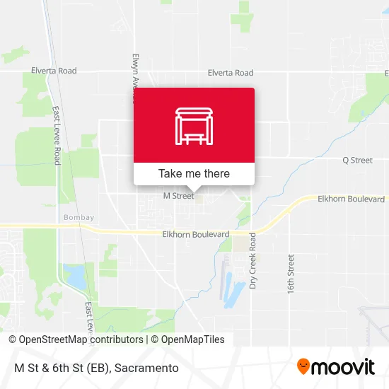 M St & 6th St (EB) map