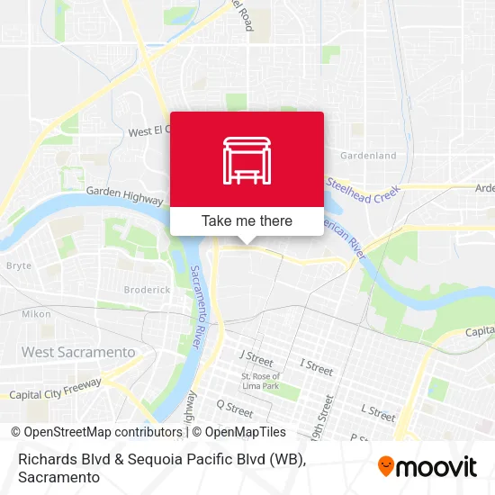 Mapa de Richards Blvd & Sequoia Pacific Blvd (WB)