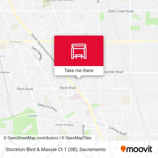 Mapa de Stockton Blvd & Massie Ct 1 (SB)