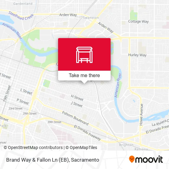 Brand Way & Fallon Ln (EB) map