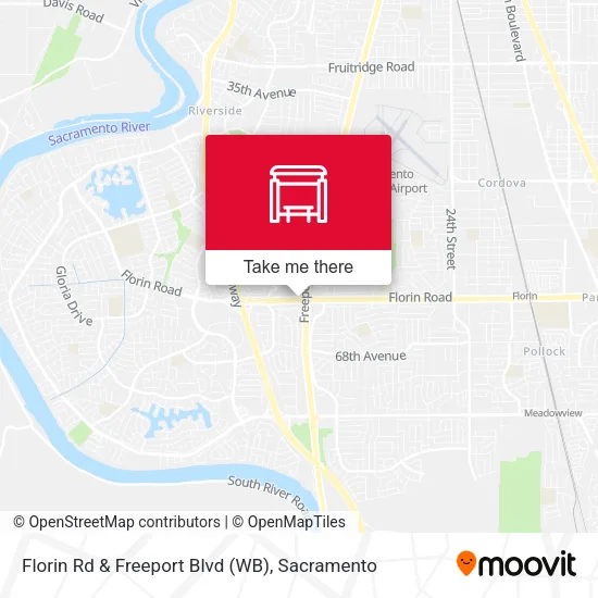 Mapa de Florin Rd & Freeport Blvd (WB)