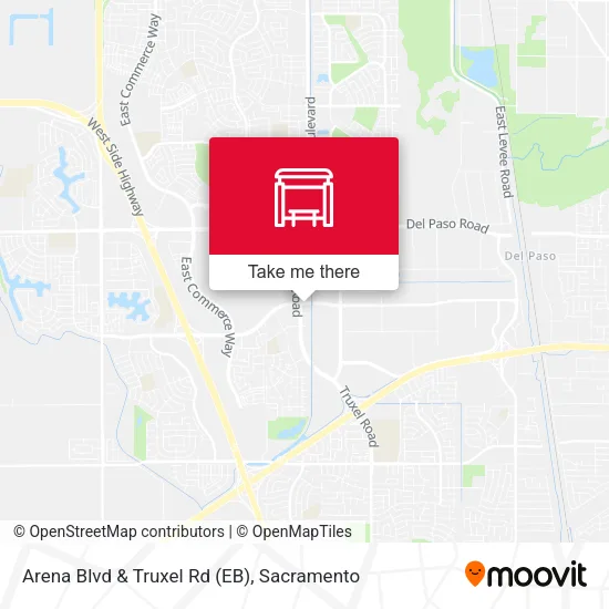 Mapa de Arena Blvd & Truxel Rd (EB)