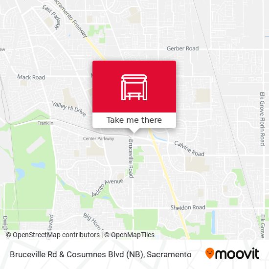 Bruceville Rd & Cosumnes Blvd (NB) map