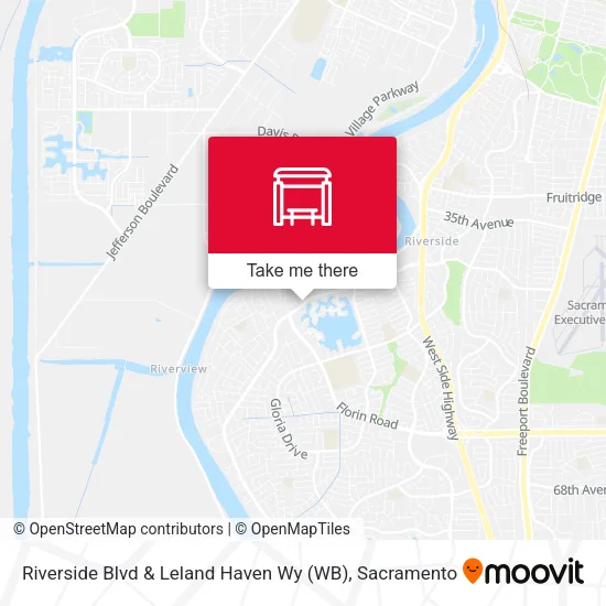 Mapa de Riverside Blvd & Leland Haven Wy (WB)