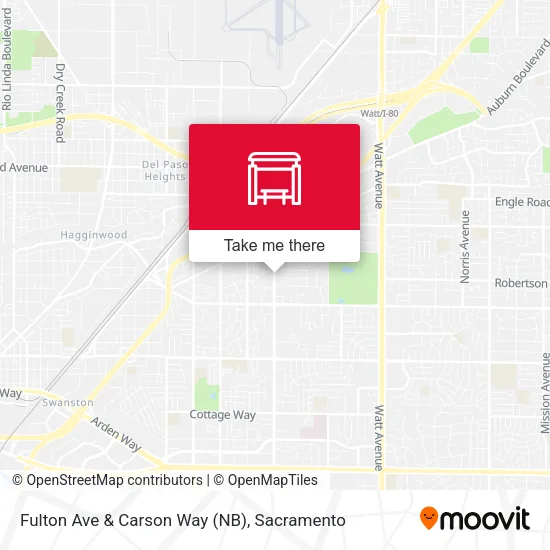 Fulton Ave & Carson Way (NB) map
