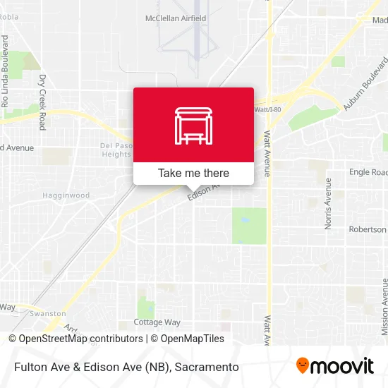 Mapa de Fulton Ave & Edison Ave (NB)