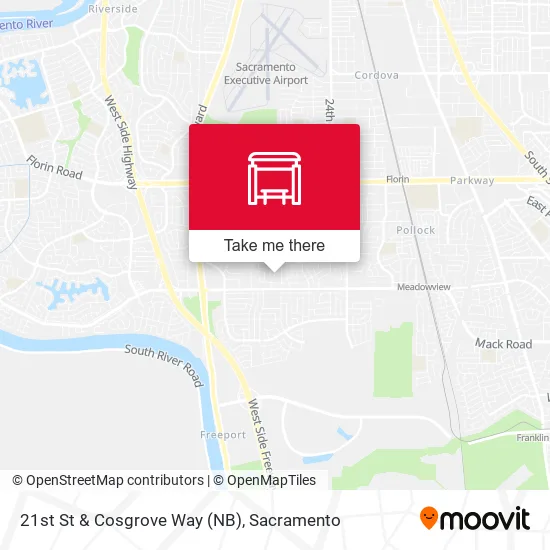 21st St & Cosgrove Way (NB) map