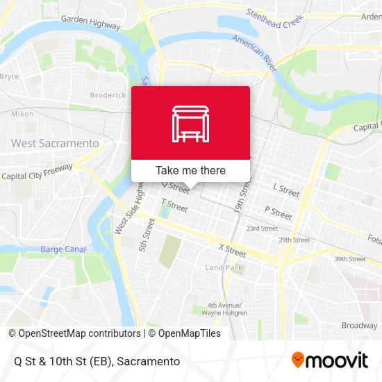 Mapa de Q St & 10th St (EB)